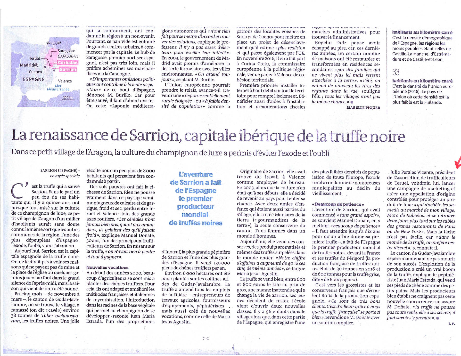 Artículo Le Monde
